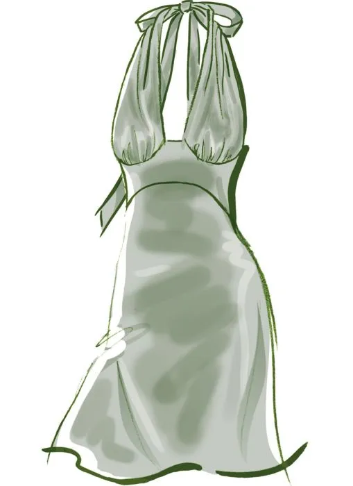 M8555 McCalls Schnittmuster Neckholder Dress