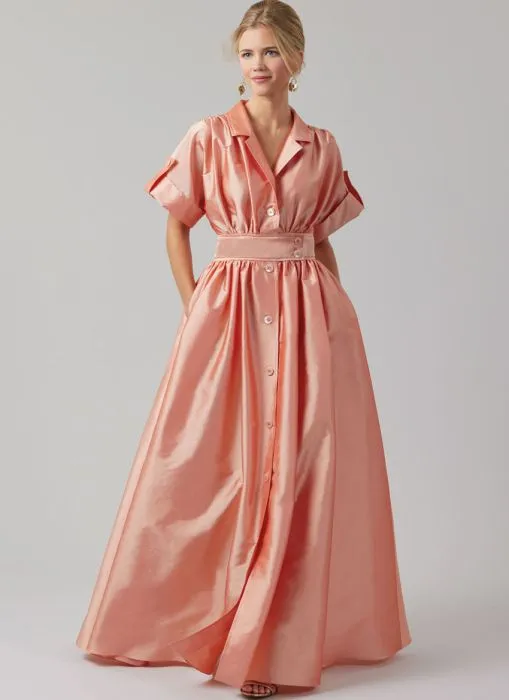 M8556 McCalls Schnittmuster Kleid Abendkleid