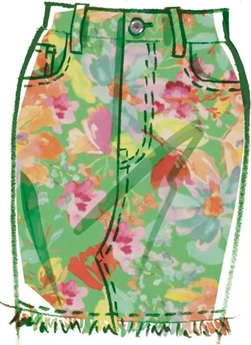 M8559 McCalls Schnittmuster Jeansrock