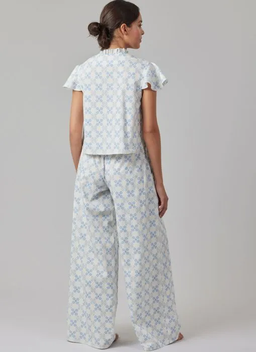 M8563 McCalls Schnittmuster Pyjama Shorty XS-XXL