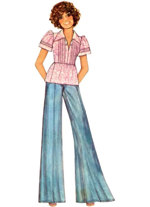 M8569 McCalls Schnittmuster Vintage Kleid Bluse