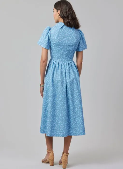 M8569 McCalls Schnittmuster Vintage Kleid Bluse