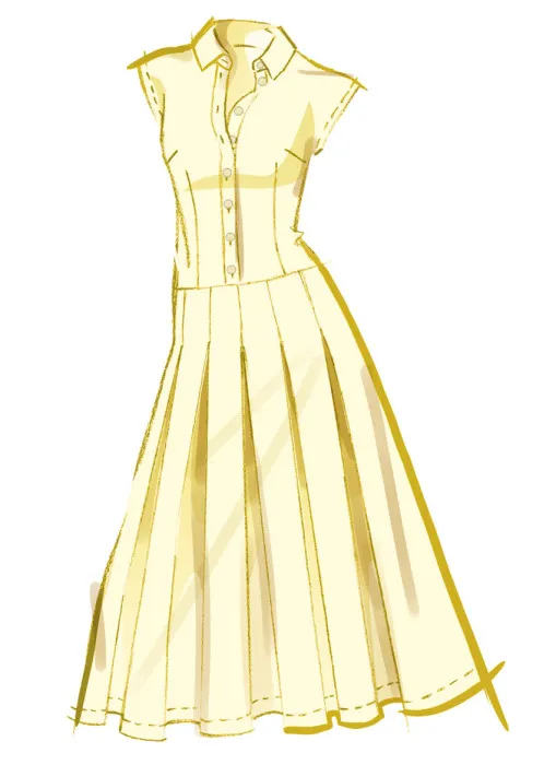 M8576 McCalls Schnittmuster Kleider