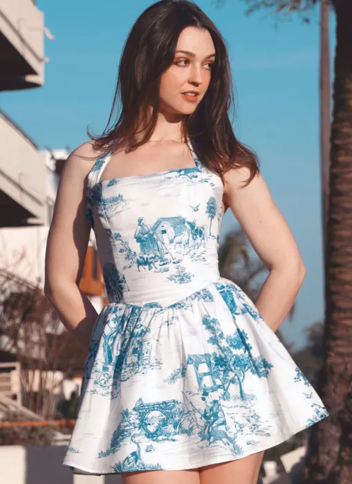 M8578 McCalls Schnittmuster Designer Minikleid
