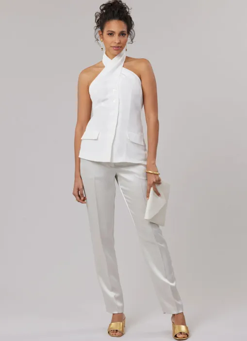 M8579 McCall's Schnittmuster Neckholder-Top