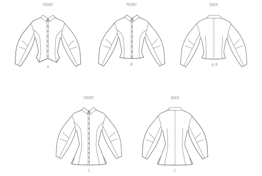 M8580 McCalls Schnittmuster Hemdbluse