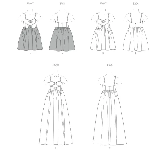 M8581 McCalls Schnittmuster Abendkleid