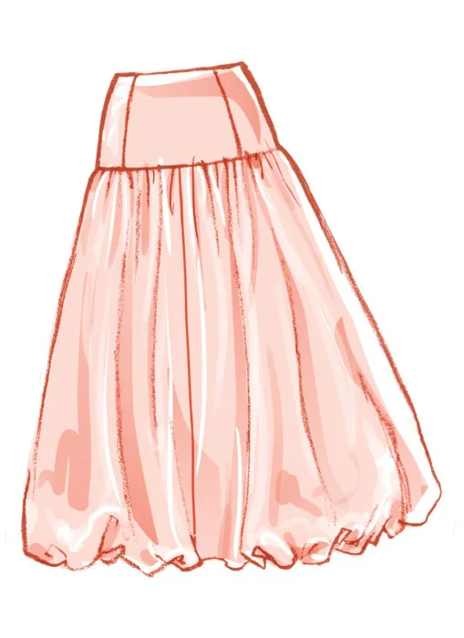 M8583 McCalls Schnittmuster Ballonrock