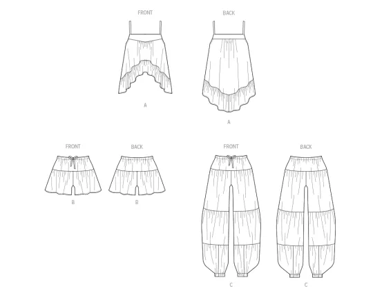 M8587 McCalls Schnittmuster Kombination XS-XXL