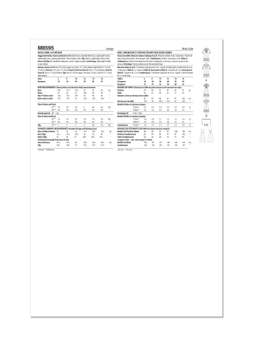 M8595 McCalls Schnittmuster Vintage Abendkleid 32-42