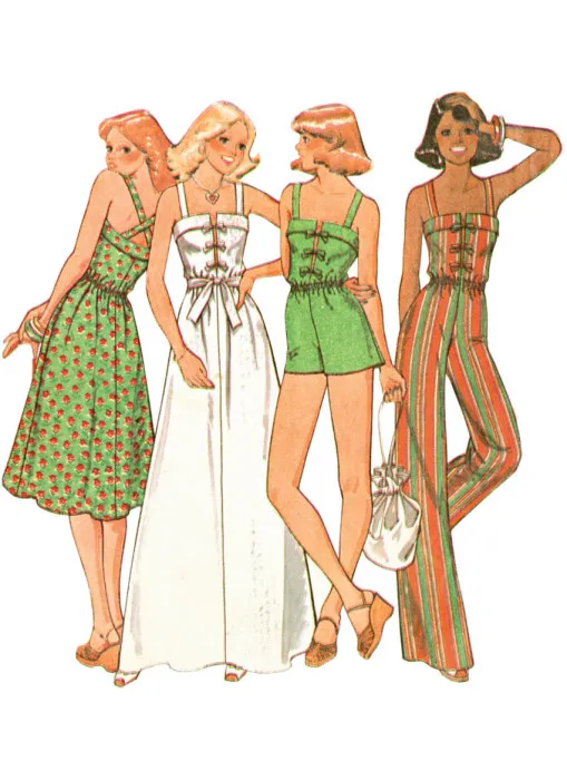 M8596 McCalls Schnittmuster Vintage Kleid Jumpsuit EASY!