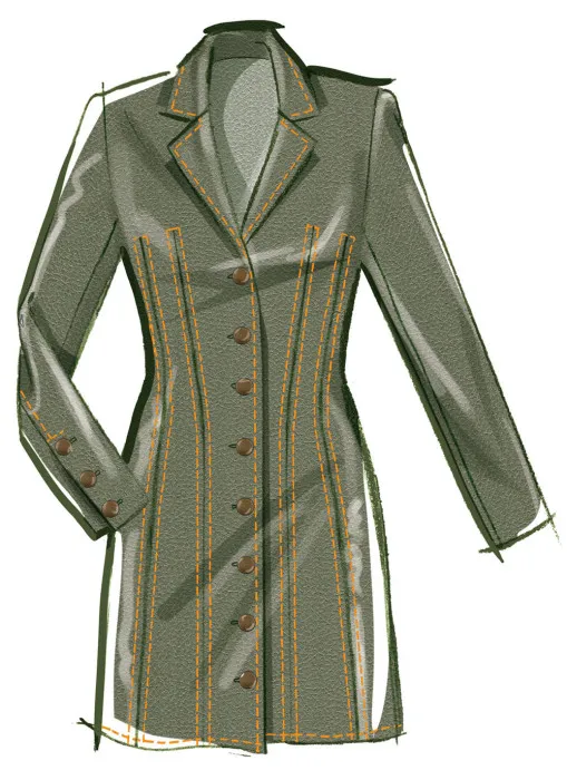 M8601 McCalls Schnittmuster Minikleid Blazerkleid