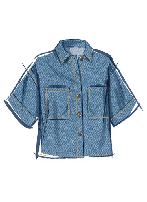 M8606 McCalls Schnittmuster Hemdbluse