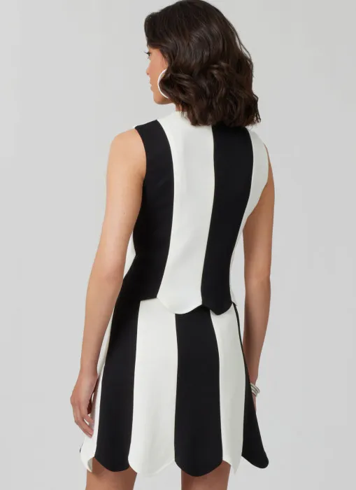 M8610 McCalls Schnittmuster Abend-Outfit Top + Rock