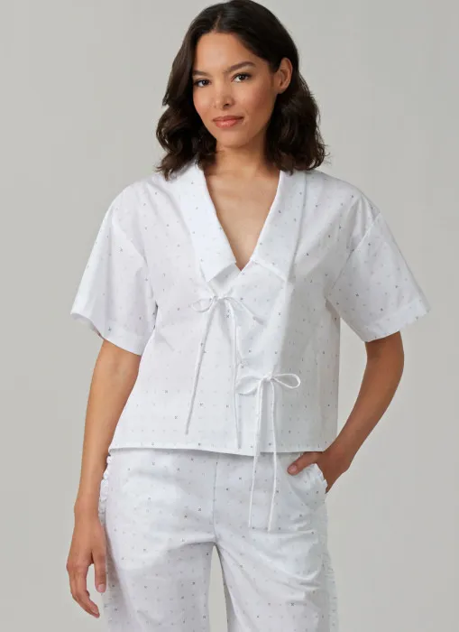 M8612 McCalls Schnittmuster Pyjama Shorty