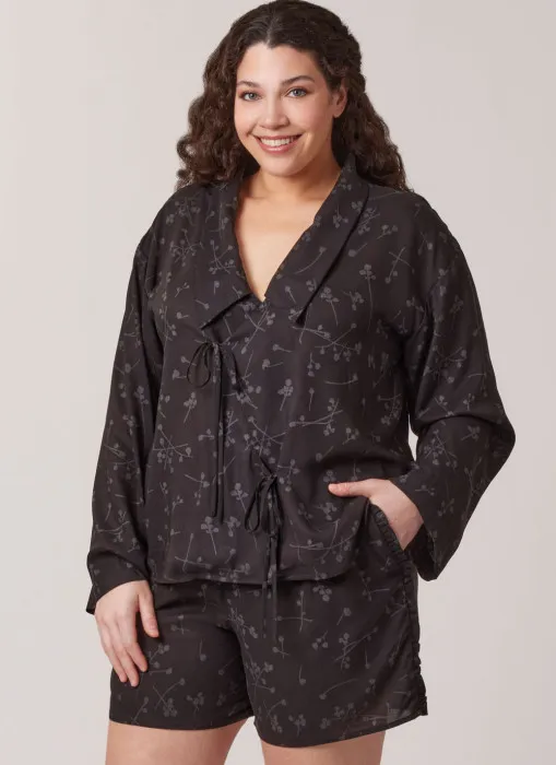 M8612 McCalls Schnittmuster Pyjama Shorty