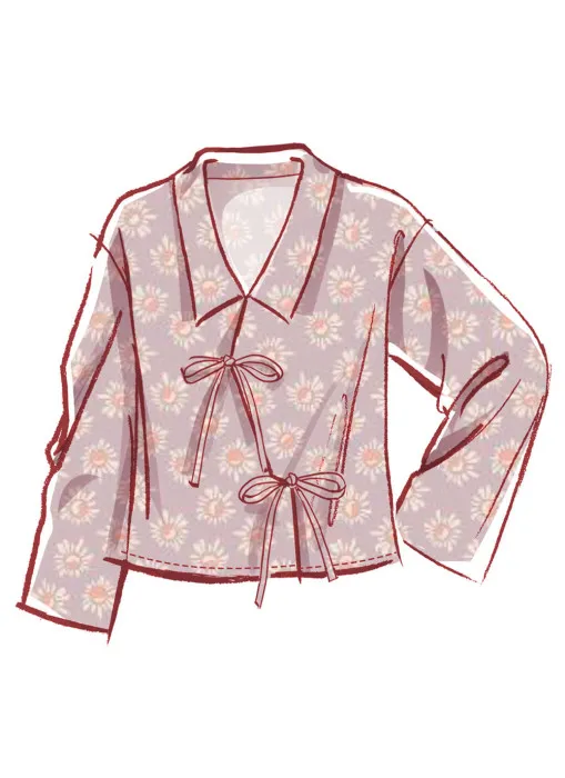 M8612 McCalls Schnittmuster Pyjama Shorty