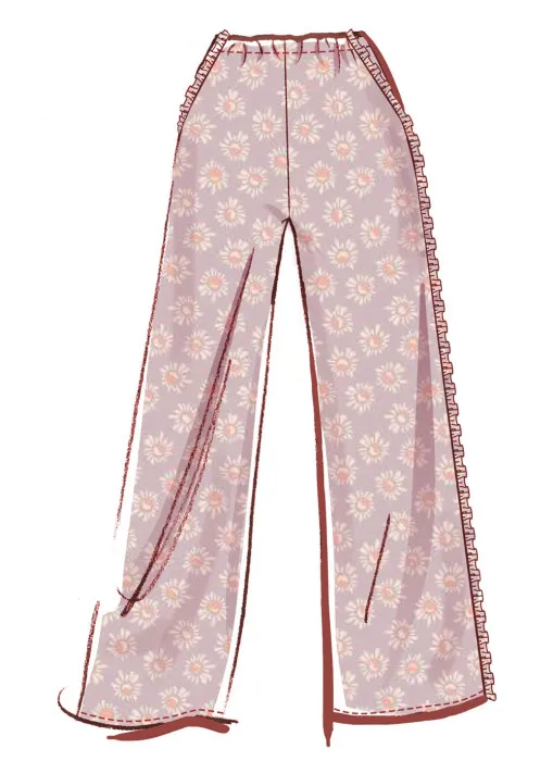 M8612 McCalls Schnittmuster Pyjama Shorty