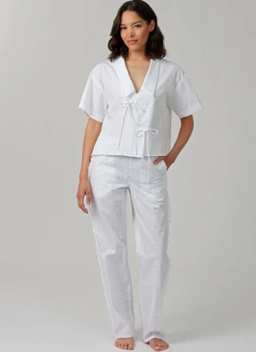 M8612 McCalls Schnittmuster Pyjama Shorty