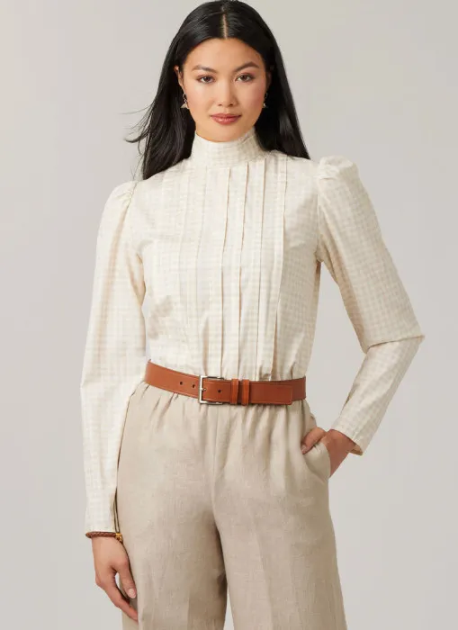 M8620 McCalls Schnittmuster Vintage Bluse Laura Ashley