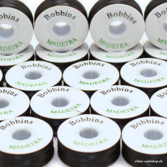 MADEIRA Bobbins im 24er-Pack schwarz