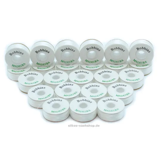MADEIRA Bobbins 24er-Pack weiß
