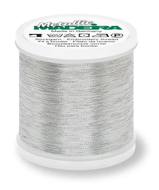 MADEIRA Metallic Smooth Stickgarn silber