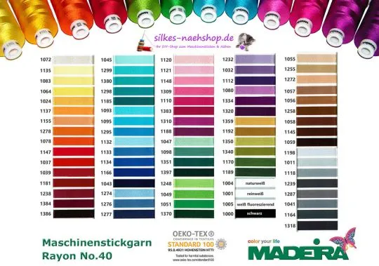 MADEIRA Stickgarn Rayon No. 40 1000m