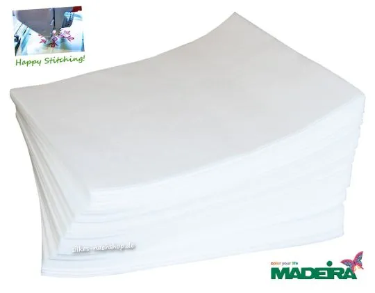 Madeira SQUARES Stickvlies-Zuschnitte weiß 250 Stück