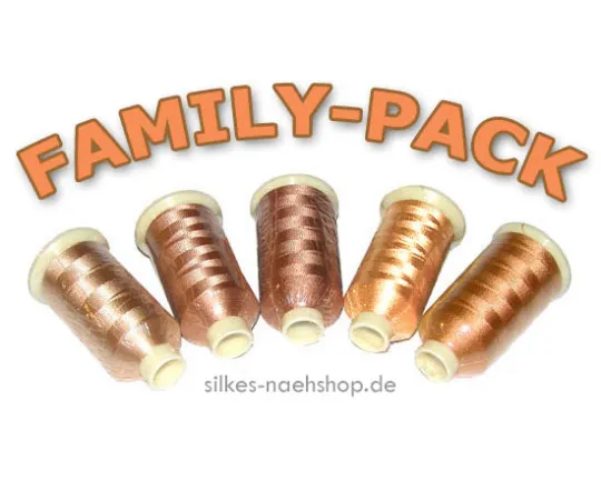 Maschinenstickgarn Set RAYON FAMILY-PACK teint