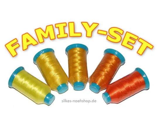 Maschinenstickgarn POLY FAMILY-SET gelb