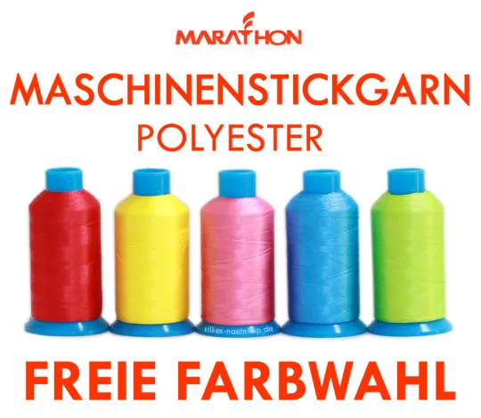 Maschinenstickgarn Polyester 1000m - freie Farbwahl!