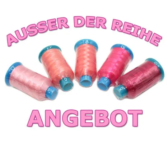 Maschinenstickgarn Set Nr.13 rosa-pink