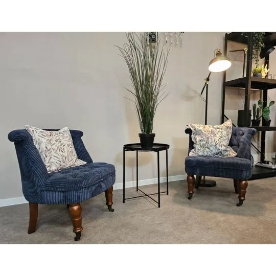 50cm Wanja Cordsamt dunkelblau