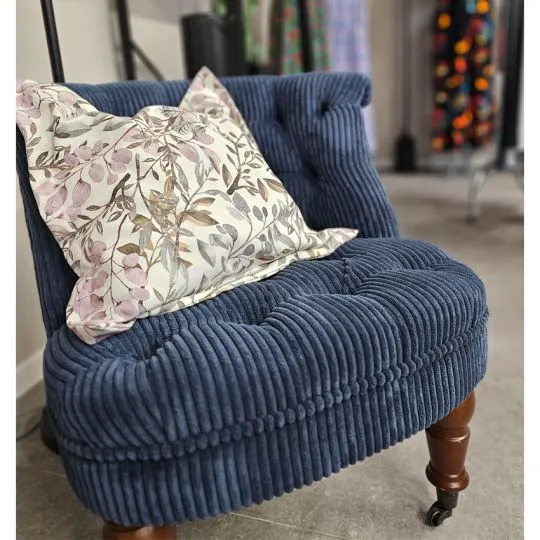 50cm Wanja Cordsamt dunkelblau