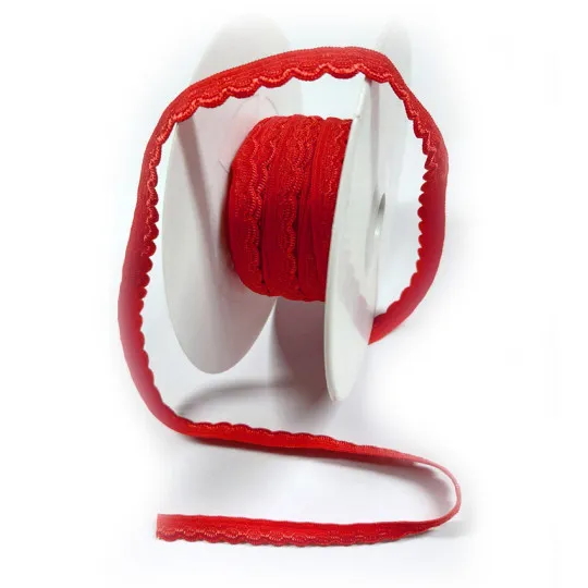 11m elastische Muschelsaumspitze rot