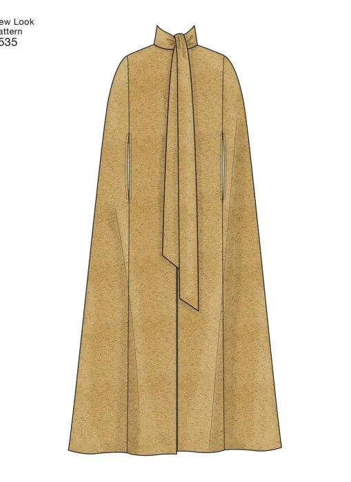 N6535 NewLook Schnittmuster Poncho Cape XS-XL