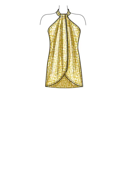 N6736 NewLook Schnittmuster Kleid Top Hose easy 32-44