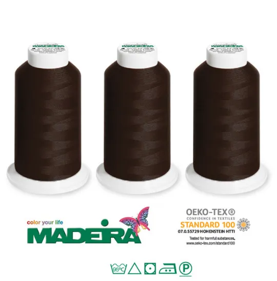 Madeira Aerolock Overlockgarn dunkelbraun 3x 2500m