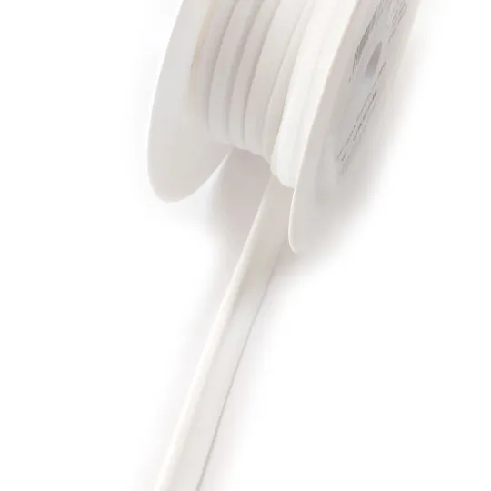 12m Paspelband elastisch weiß