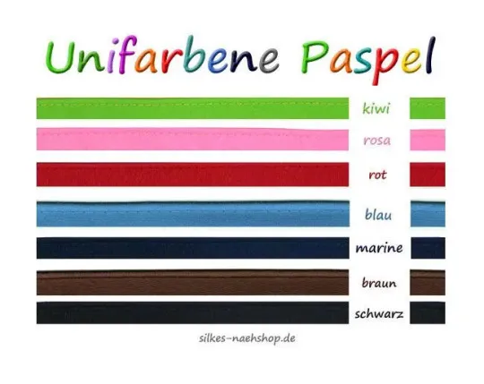 3m Paspelband - freie Farbwahl