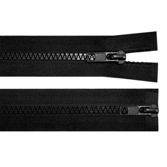 2-Wege Reißverschluß teilbar schwarz 70cm