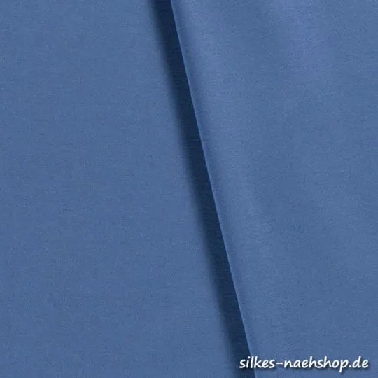 50cm Romanit-Jersey Punto di Roma jeansblau