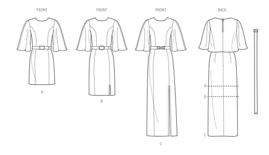 3000 Simplicity Schnittmuster Kleid Abendkleid