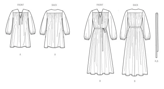 3001 Simplicity Schnittmuster Kleid EASY!