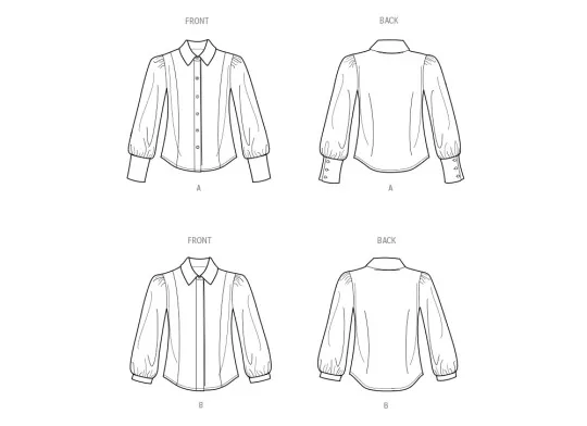 3002 Simplicity Schnittmuster Hemdbluse