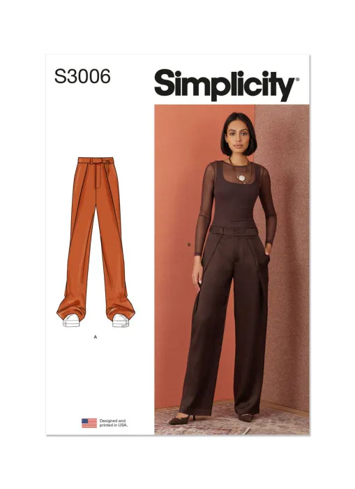 3006 Simplicity Schnittmuster lässige Hose