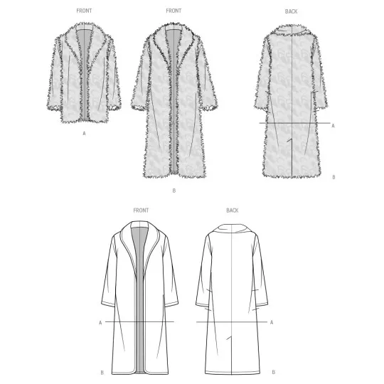 3008 Simplicity Schnittmuster Mantel Jacke