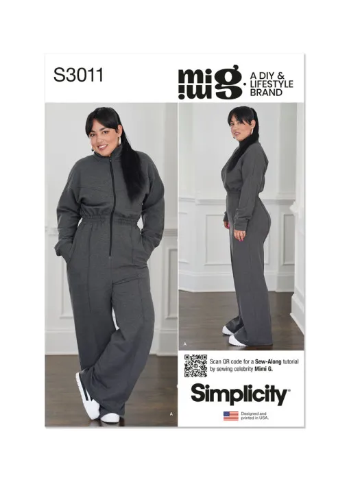 3011 Simplicity Schnittmuster Overall Jumpsuit