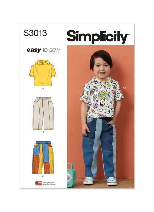 3013 Simplicity Schnittmuster Jungen-Outfit EASY!